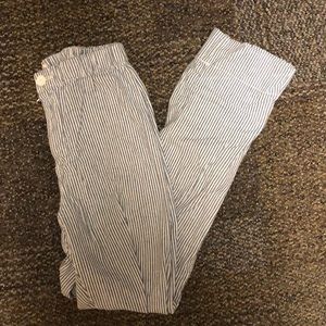 brandy melville blue and white striped tilden